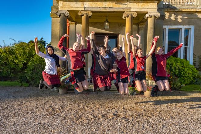 QM Girls celebrate our award win this week.